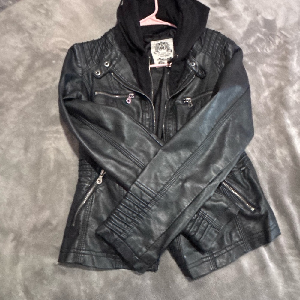 Together Black Jacket with Hood